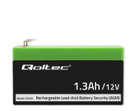 Qoltec Akumulator AGM 12V 1.3Ah max. 19.5A - 544793 - zdjęcie 3